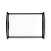 Unisub Small Espresso Black Sublimation Serving Tray with Hardboard Insert