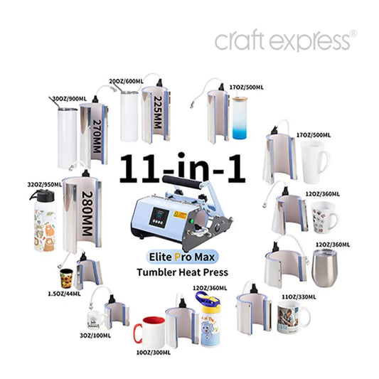 Craft Express Elite Pro Max Tumbler Heat Press 11 in 1
