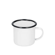 Enamel Sublimation Mug with Black Rim - 12oz