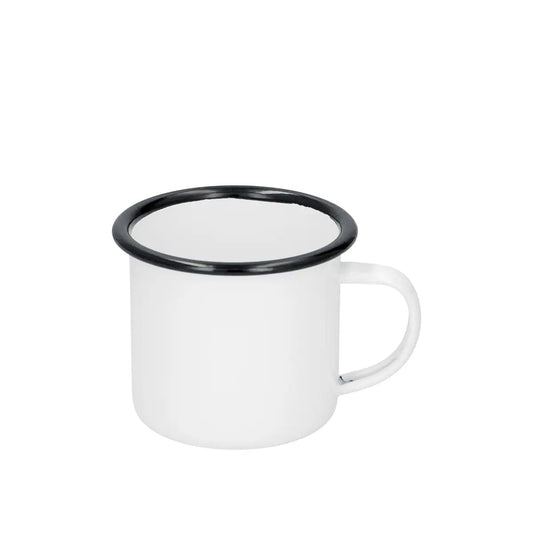 Enamel Sublimation Mug with Black Rim - 12oz