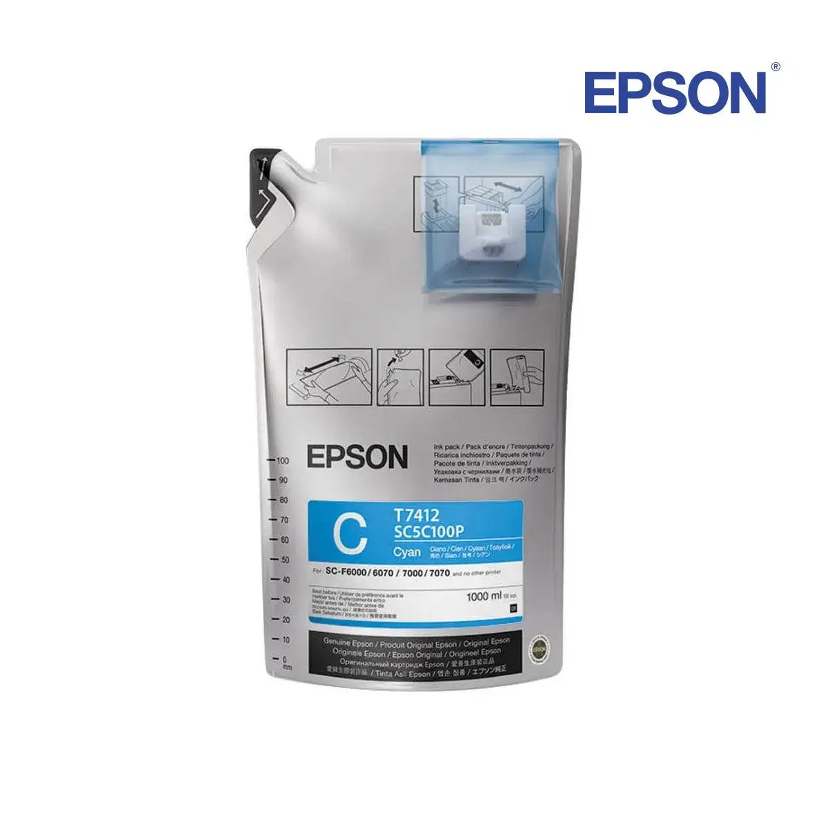 Epson Ultrachrome DS Sublimation Ink - Cyan
