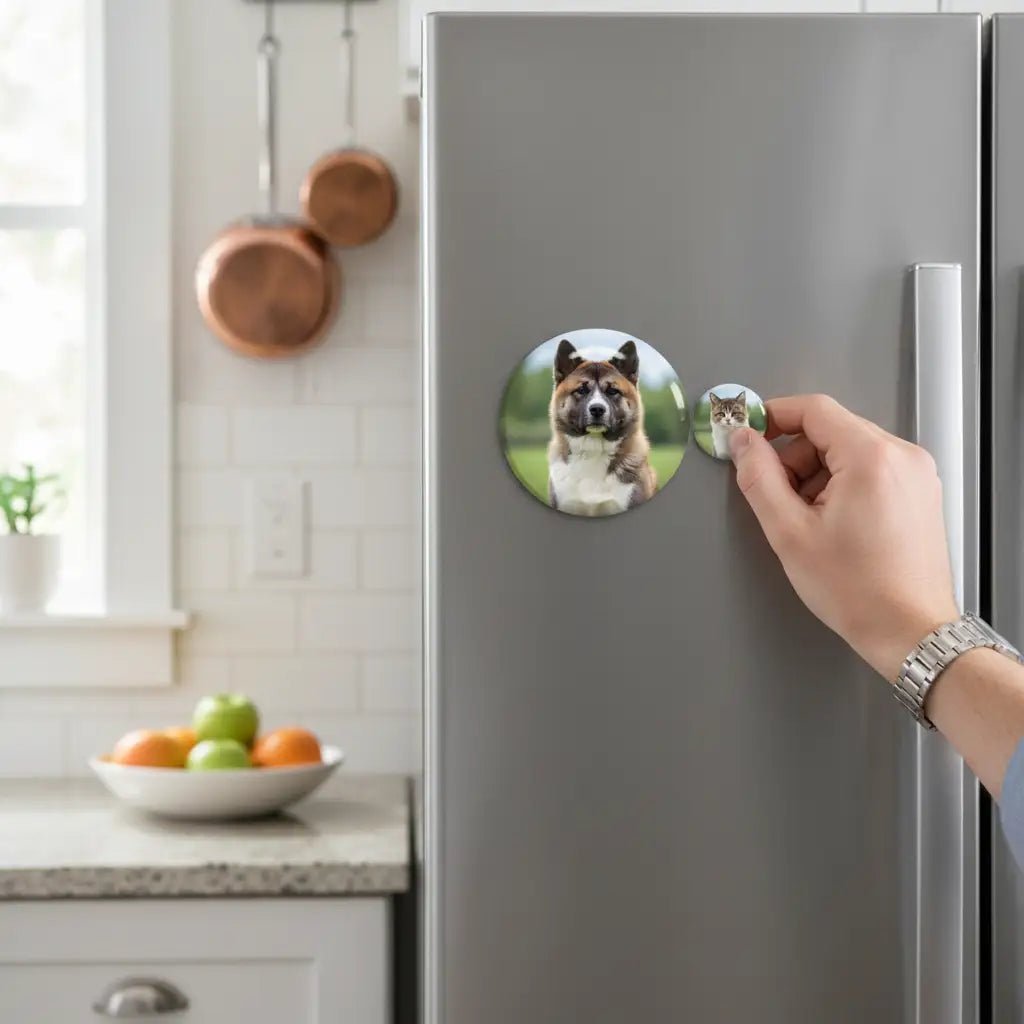 Printable Button with Magnetic Back Ø37 mm / 1.46” – Round