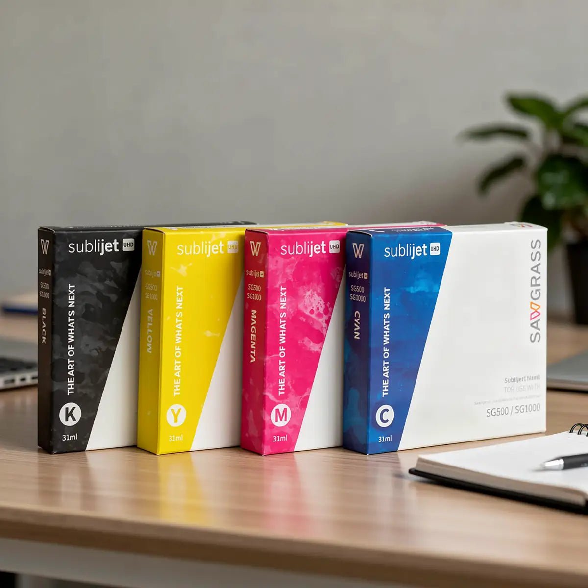 Sawgrass SG500 & SG1000 31ml Ink Set – SubliJet - UHD (CMYK)
