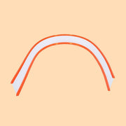 Squeegee 55 mm x 80 cm Orange