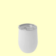 Stainless Steel Sublimation Wine Glass - White
