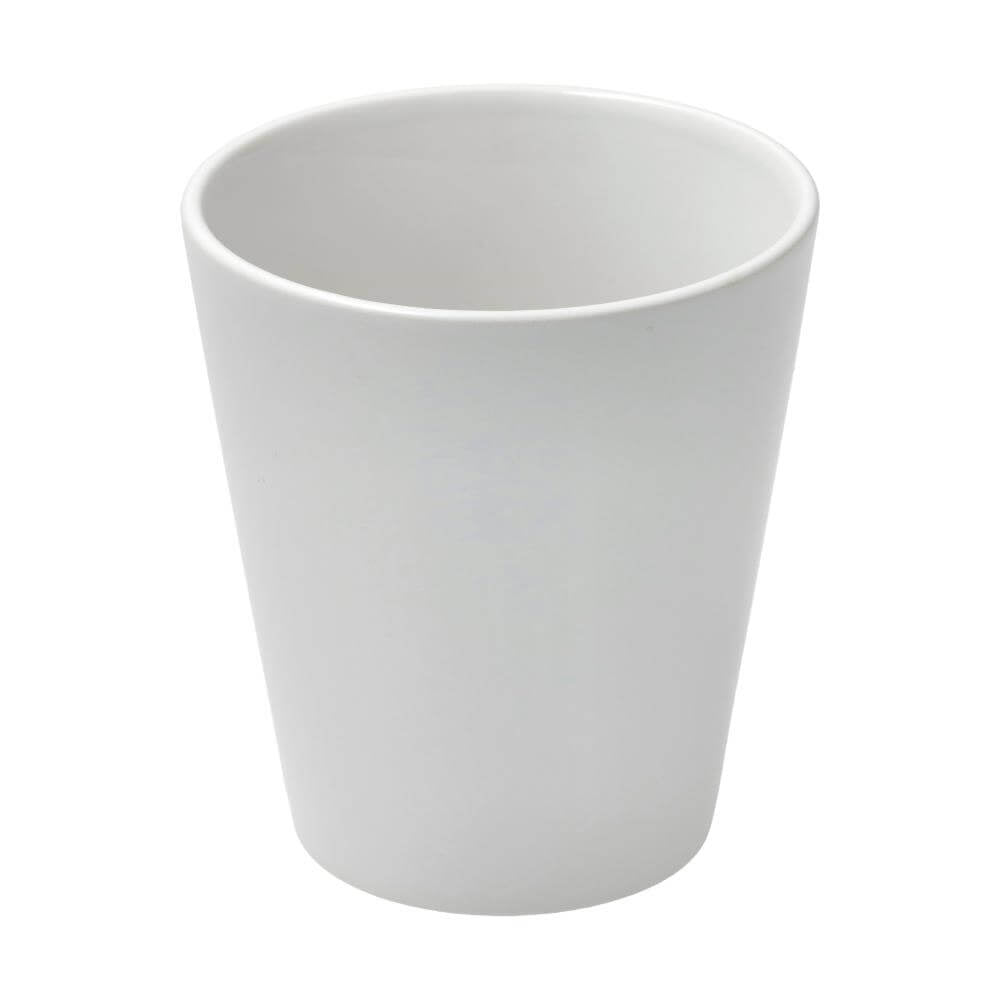 Sublimation Flower Pot Conical Shape 10oz White - with Hole