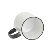 Sublimation Mug 11oz, Black - Rim & Handle