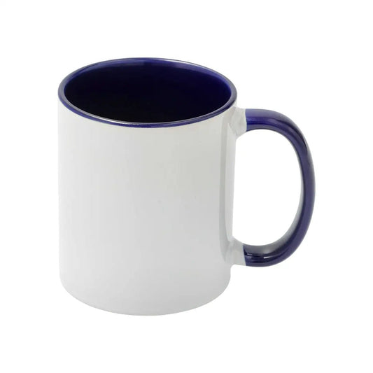 Sublimation Mug 11oz - dark blue inside and handle