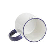 Sublimation Mug 11oz, Dark Blue - Rim & Handle