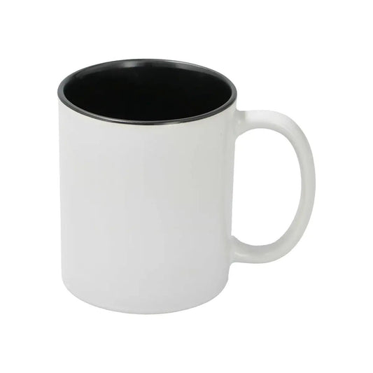 Sublimation Mug 11oz - inside Black & handle White
