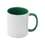 Sublimation Mug 11oz - inside & handle Dark Green