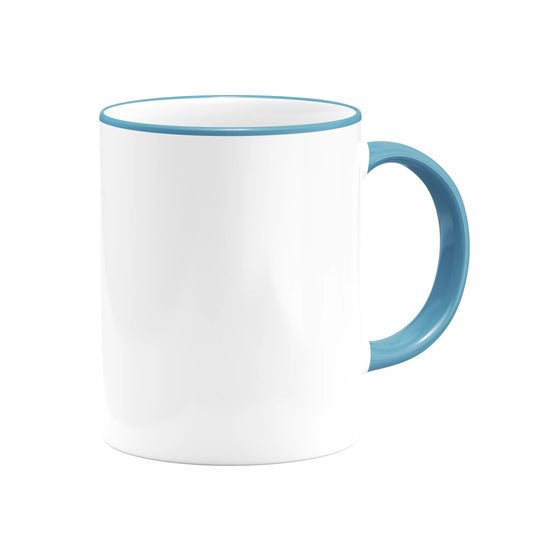 Sublimation Mug 11oz - inside & handle Lake Blue