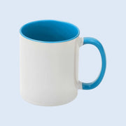 Sublimation Mug 11oz - inside & handle Lake Blue
