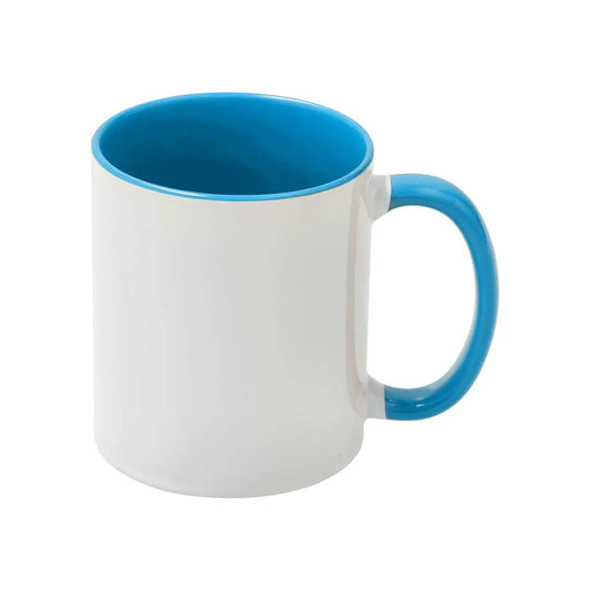Sublimation Mug 11oz - inside & handle Lake Blue