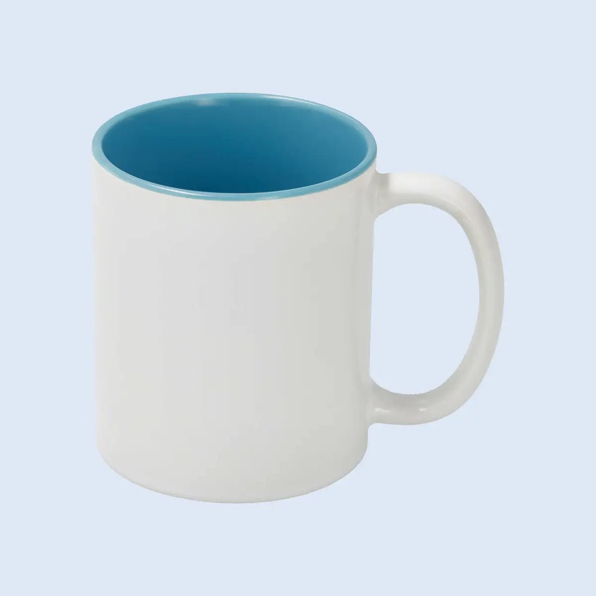 Sublimation Mug 11oz - inside Light Blue & handle White