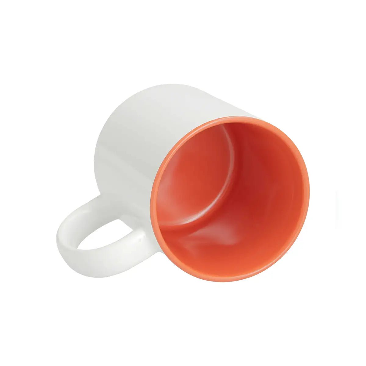 Sublimation Mug 11oz - inside Orange & handle White