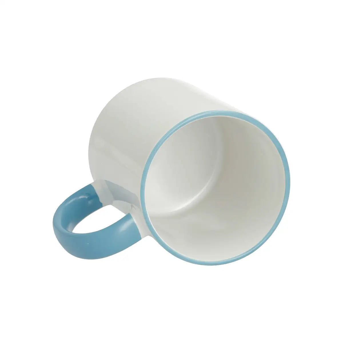 Sublimation Mug 11oz, Light Blue - Rim & Handle