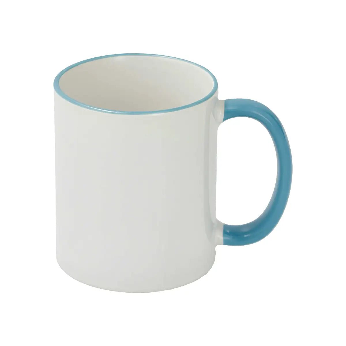 Sublimation Mug 11oz, Light Blue - Rim & Handle
