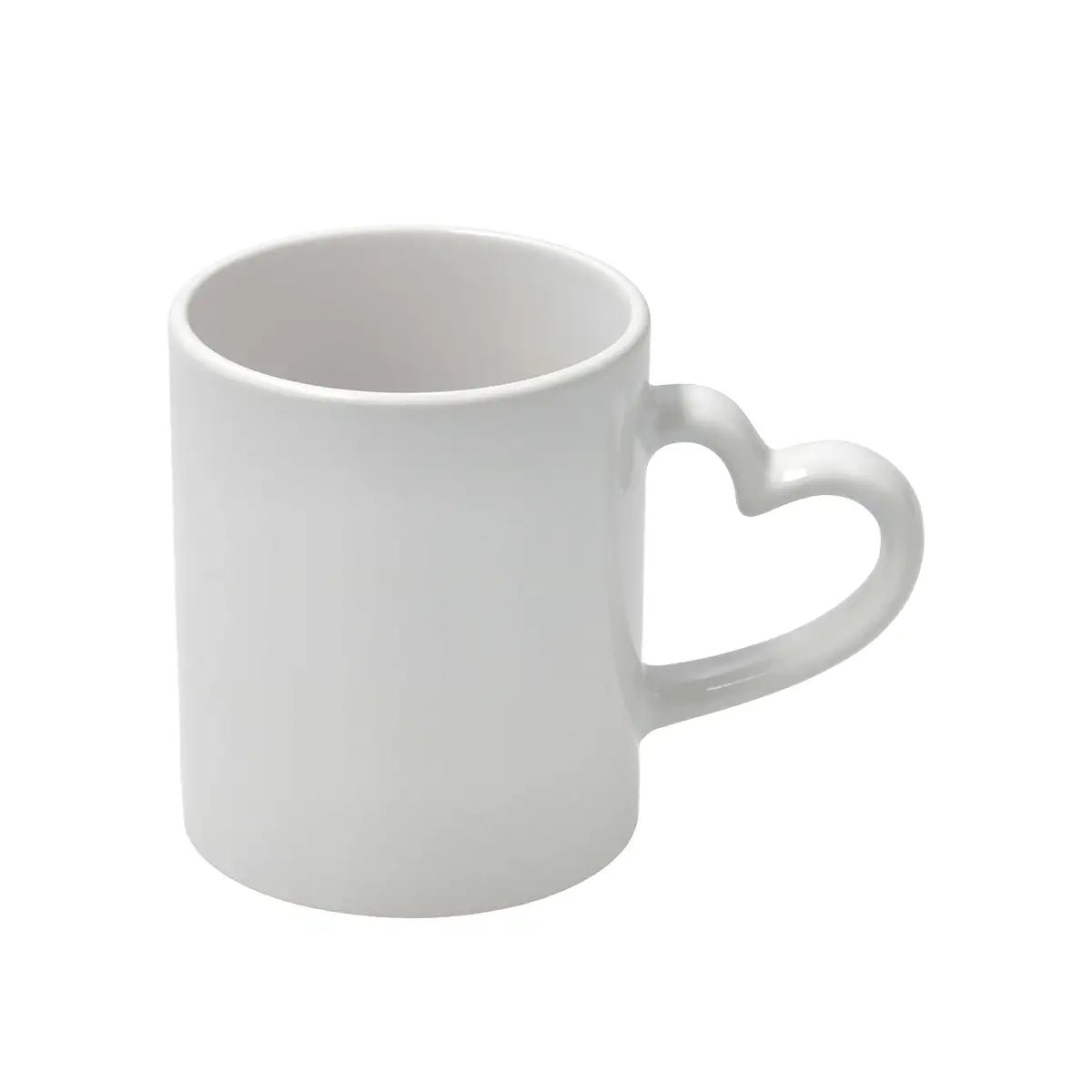 Sublimation Mug 11oz White - Handle in Heart Shape