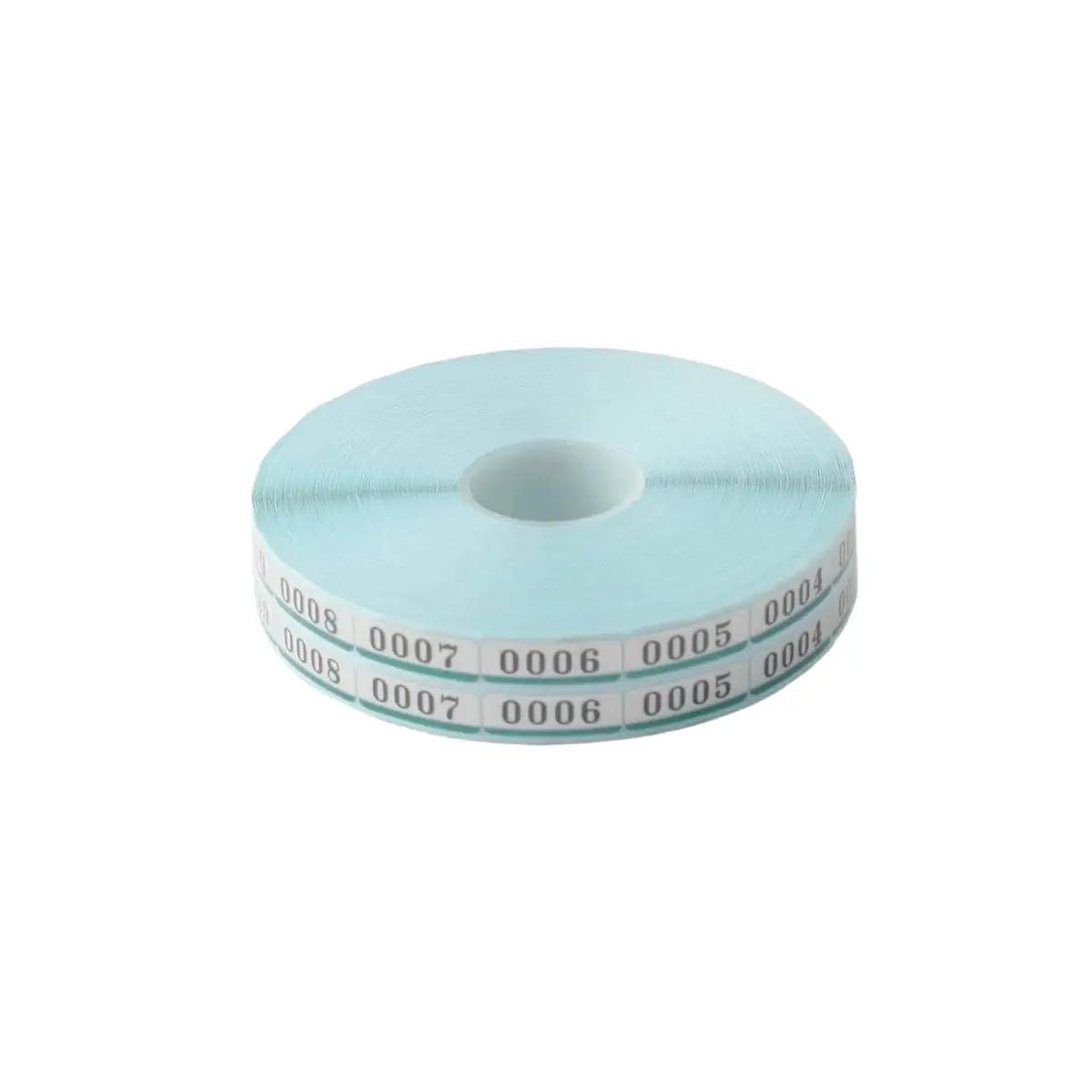 Twin Checks 4 - Digit Number Stickers 20 × 7 mm – Silver