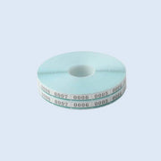 Twin Checks 4 - Digit Number Stickers 20 × 7 mm – Silver