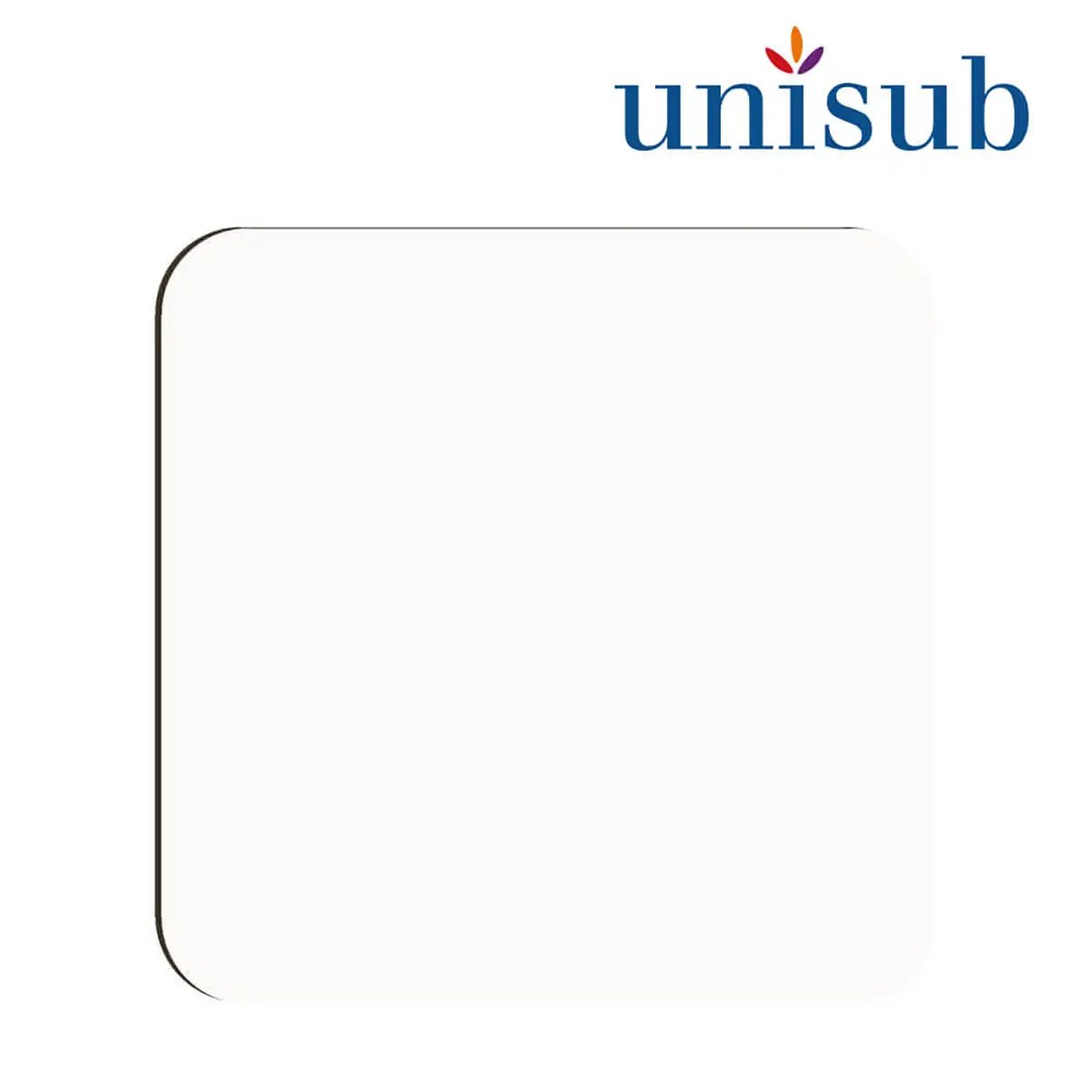Unisub Sublimation Coaster Gloss White - 90 x 90 x 3,18 mm