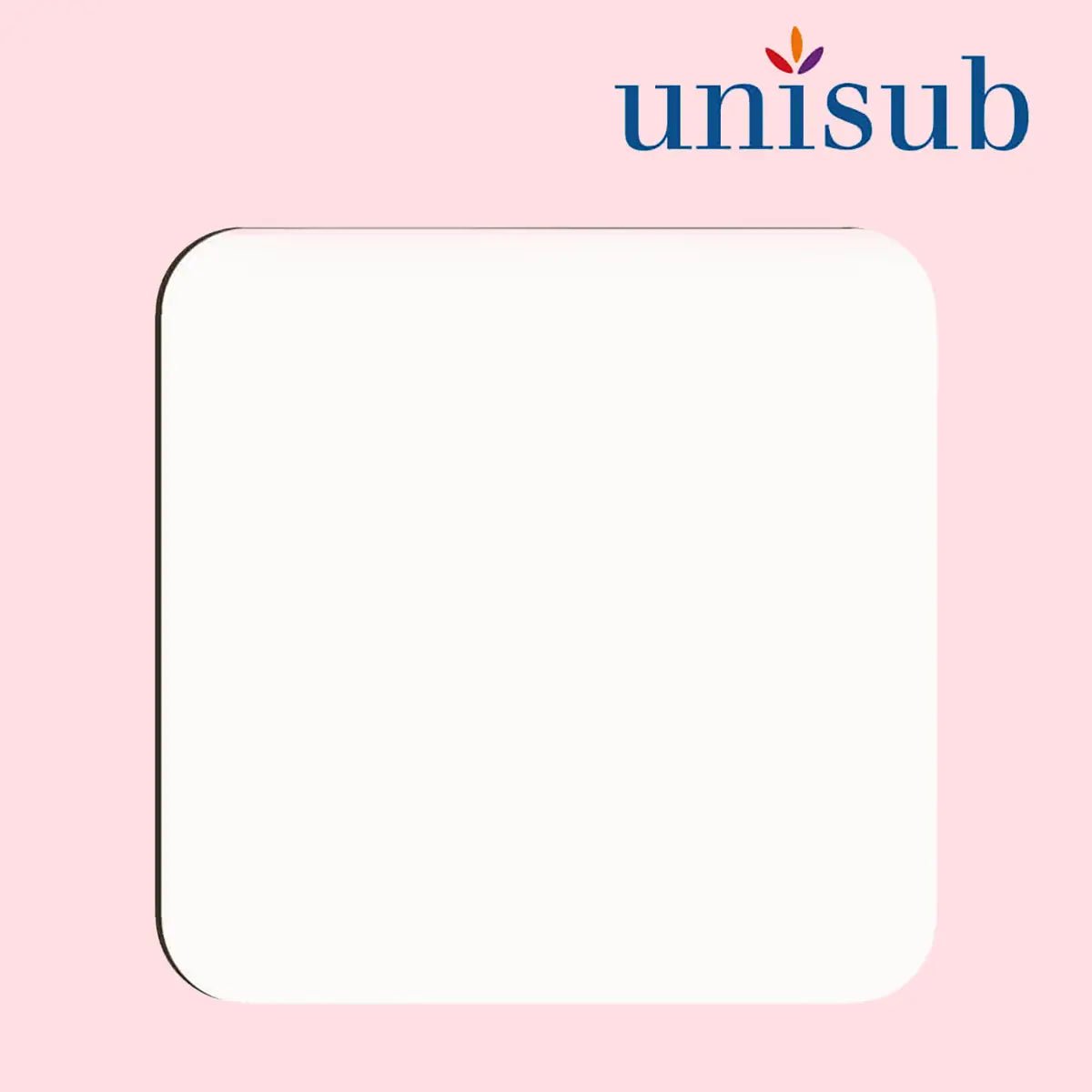 Unisub Sublimation Coaster Gloss White - 90 x 90 x 3,18 mm