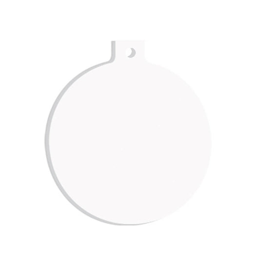 Unisub Sublimation Ornament Ball and Stem 86 x 76 x 6 mm - 4954