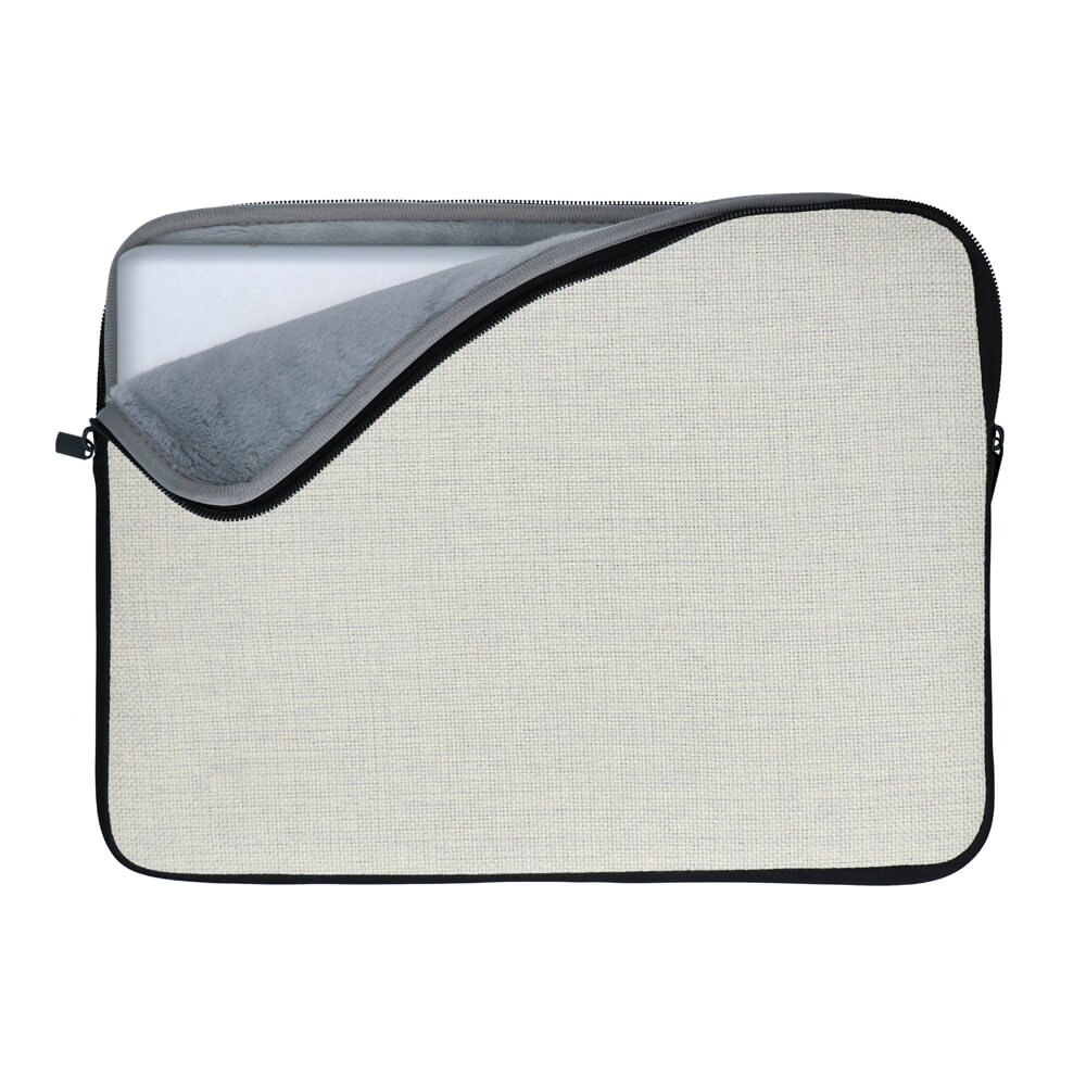 Polylinen Sublimation Laptop Sleeve with Lining - 17" Inside View