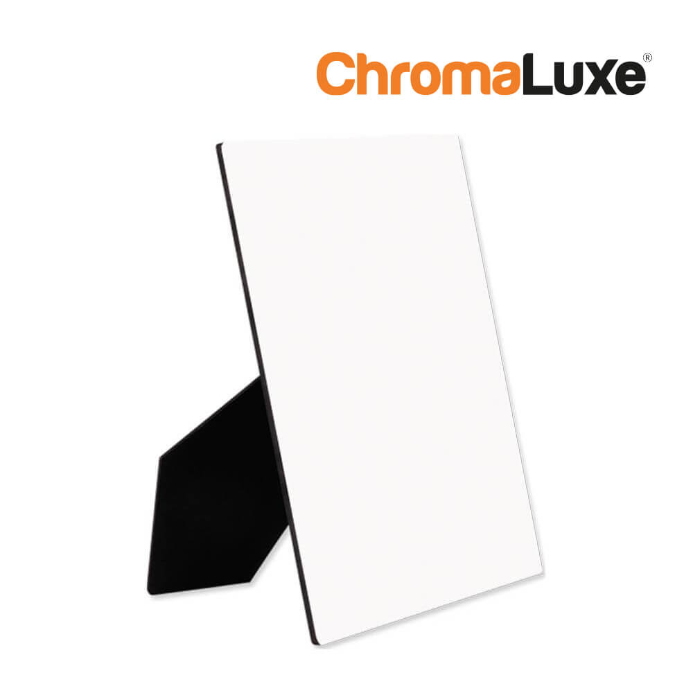 ChromaLuxe Rectangle Sublimation Photo Panel with Easel - 127 x 178 x 6,35 mm