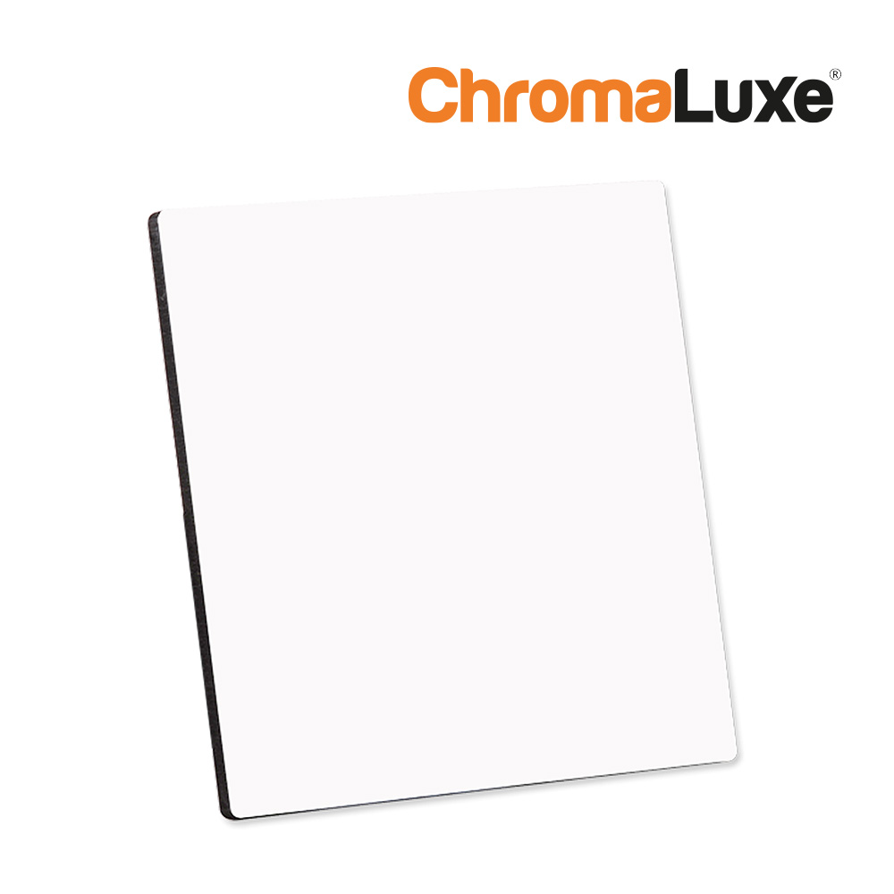 Panneau photo ChromaLuxe, dessus plat, avec support - 152 x 152 x 6,35 mm