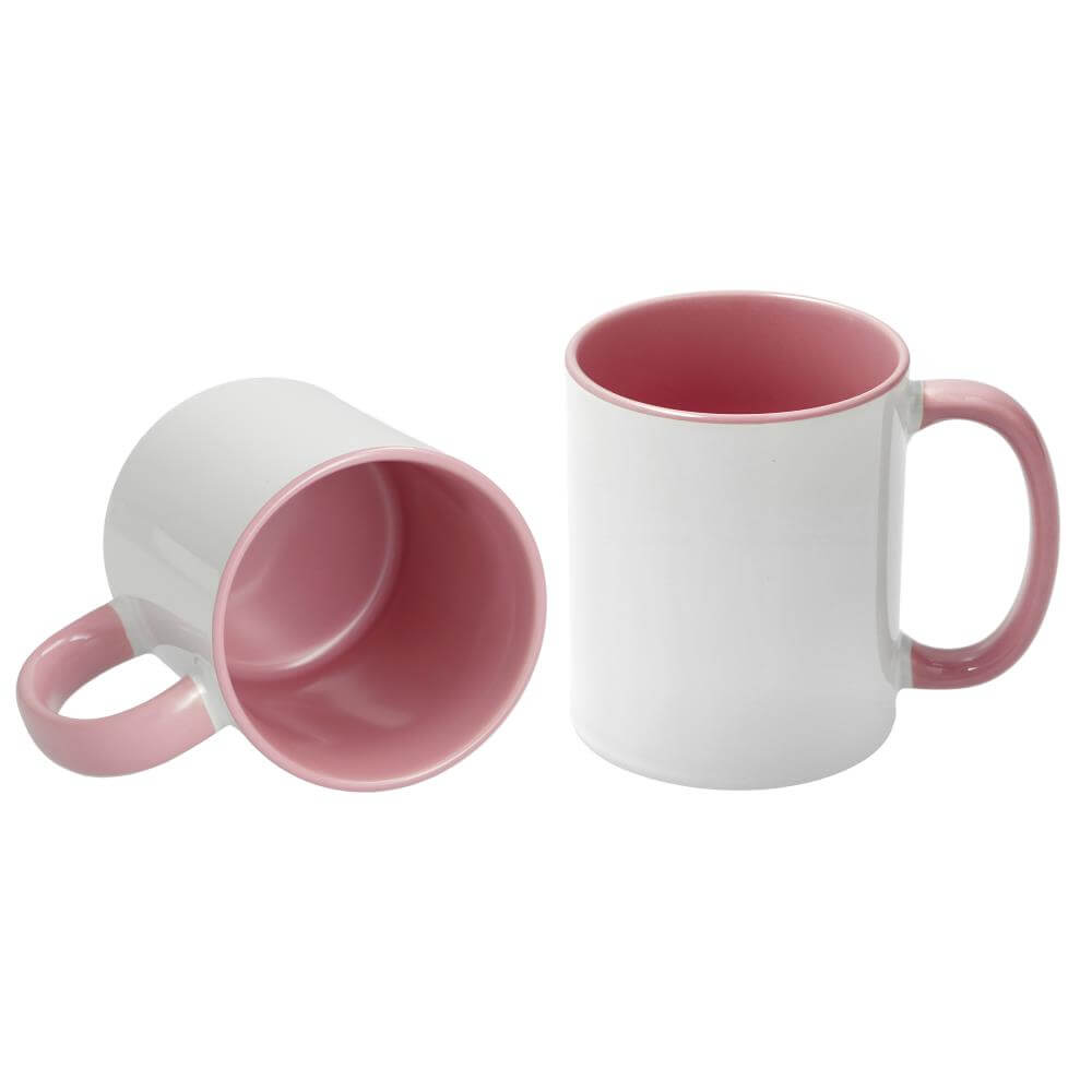 Sublimation Mug 11oz - inside & handle Pink