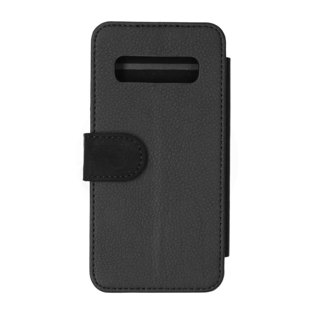 Samsung Galaxy S10 - Sublimation Flip Case, Black Backside View