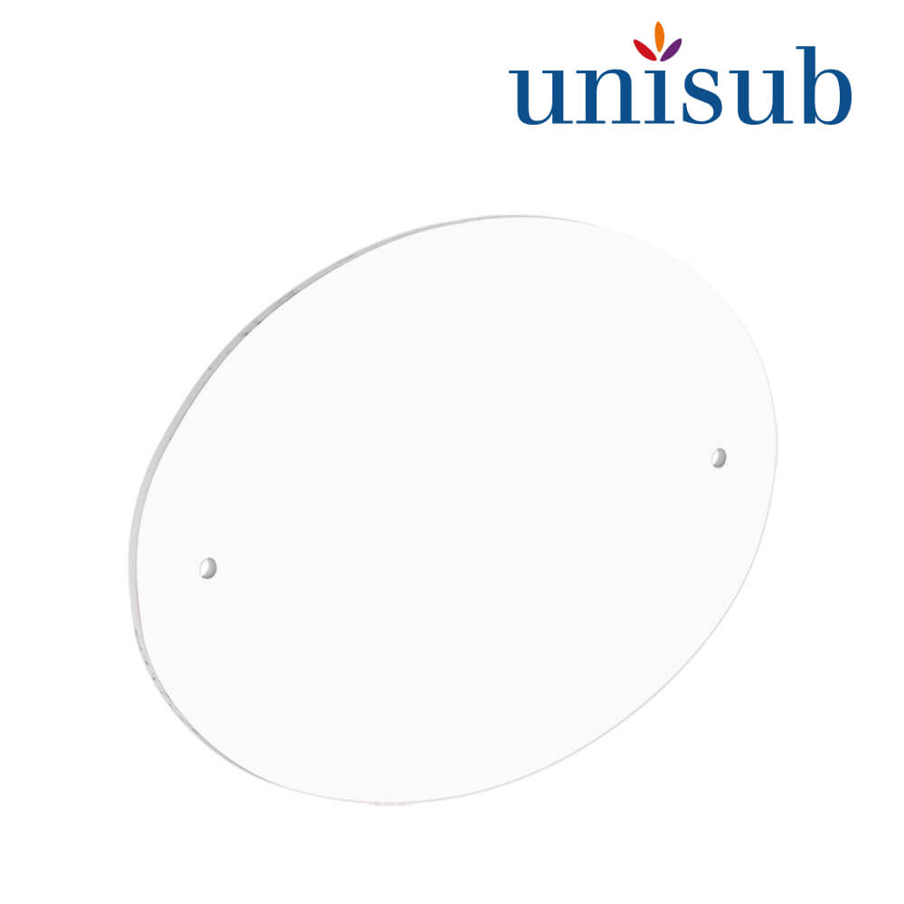 Unisub Sublimation Door Sign - Oval with Pre-Drilled Holes