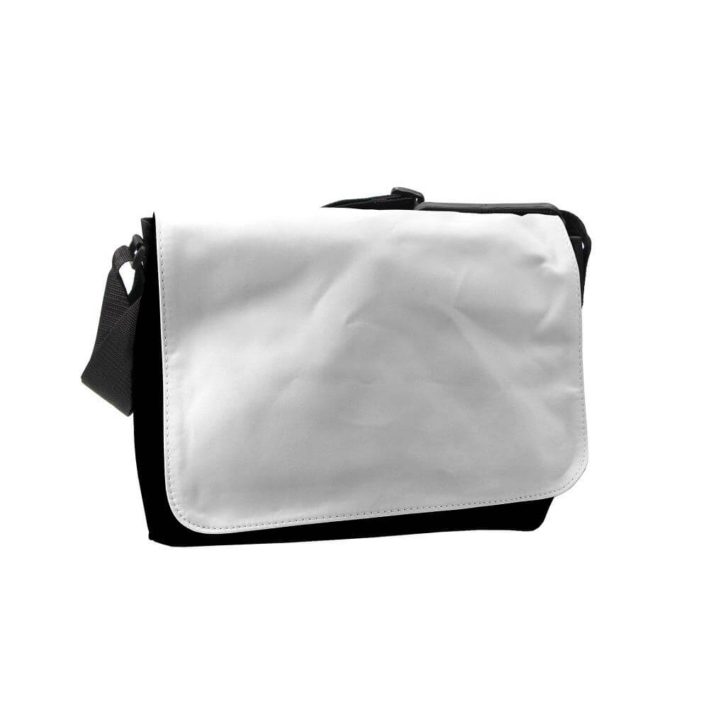 Sublimation Shoulder/Reporter Bag Large, Black