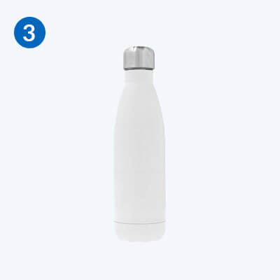 Sublimation Product Trending 2 Enamel Sublimation Stainless Steel Thermos Bottle 500ml 17oz White