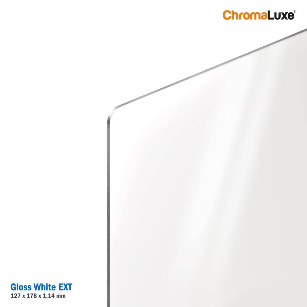 ChromaLuxe Outdoor® Sublimation Photo Panel - Gloss White Aluminium
