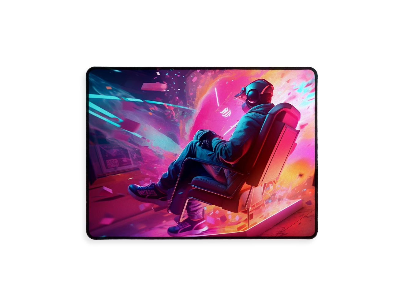 Sublimation Gaming Mouse Pad 400 x 300 x 3 mm - White Men In Chair