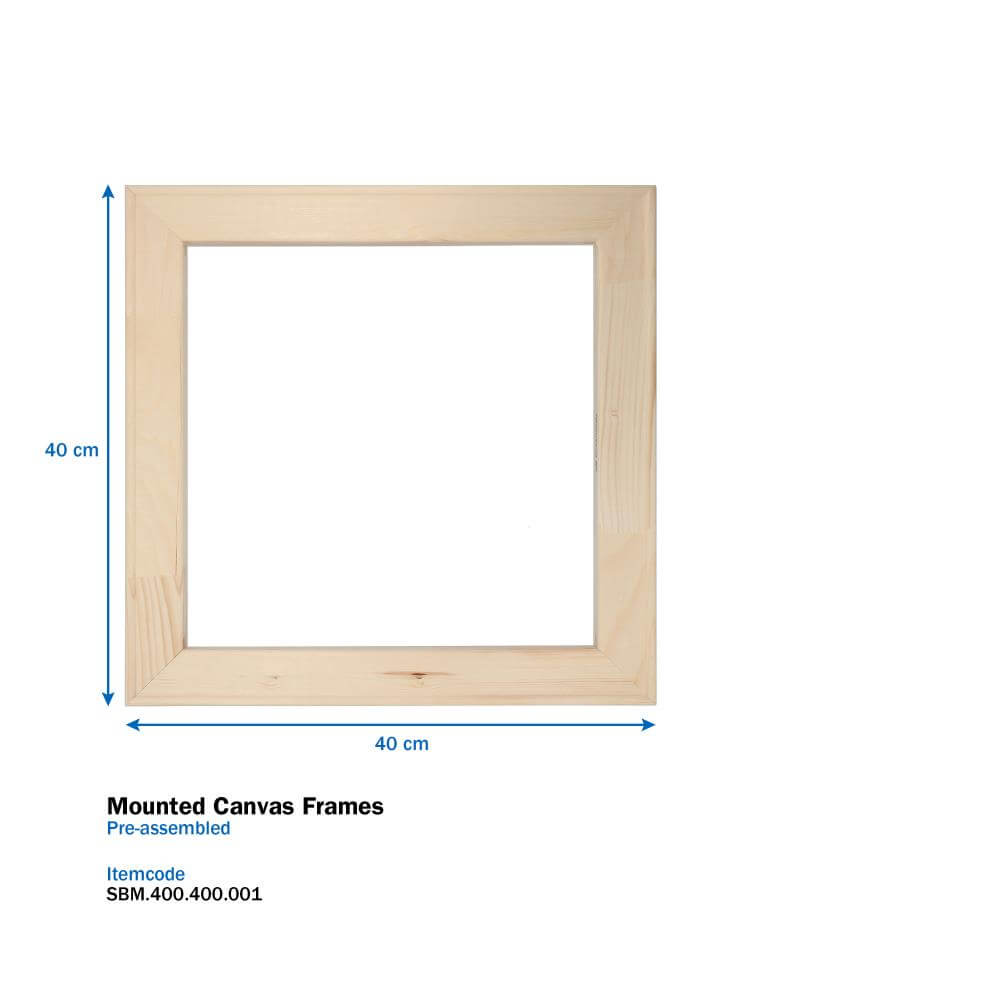 Mounted Canvas Frames 40 x 40 cm