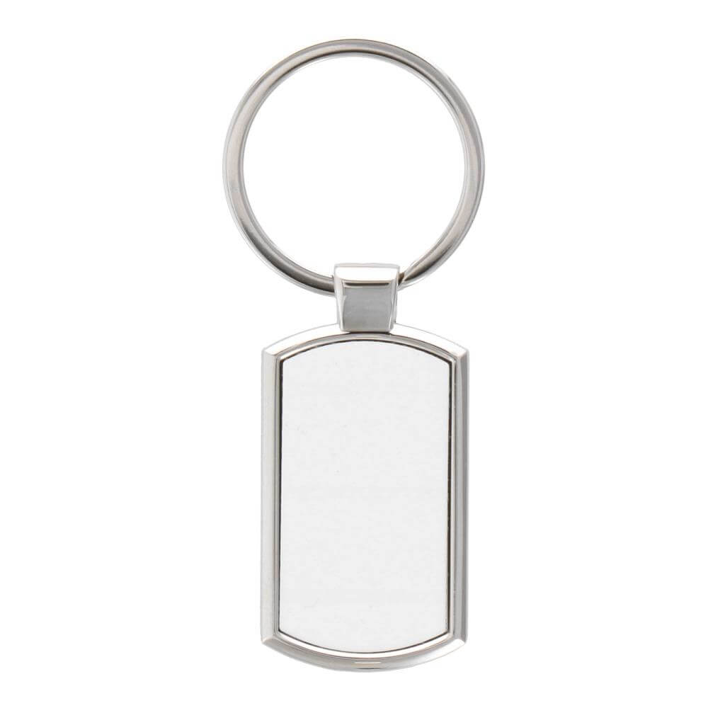 Stainless Steel Round Shape Rubber Keychain, Packaging Type