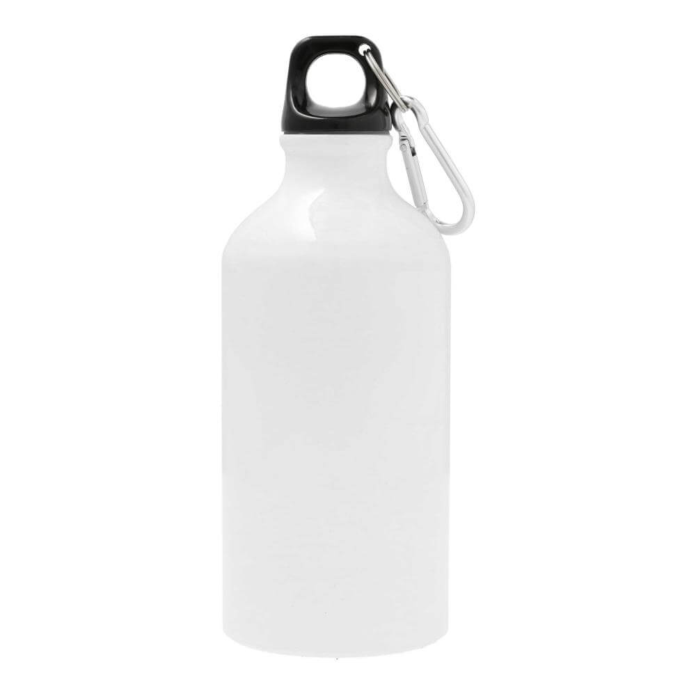 Aluminium Sublimation Water Bottle 500 ml / 17oz - White Closer On Bottle