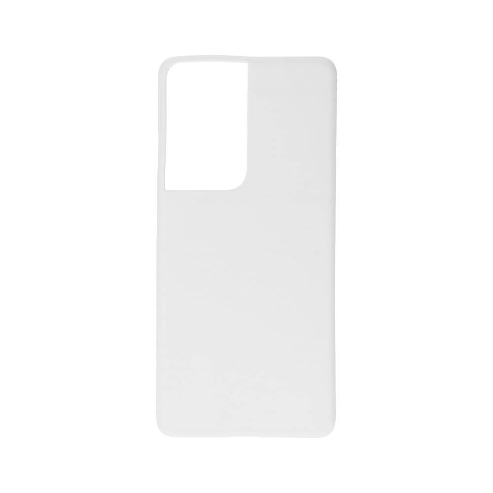 3D Samsung Galaxy S21 Ultra Sublimation Phone Case - Matte White Backside View