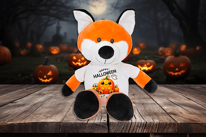 Capture the Halloween Spirit with a Sublimation Plush Fox
