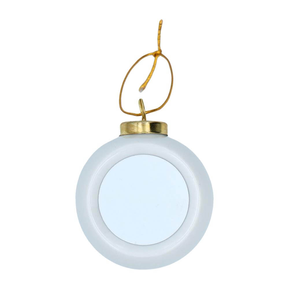 Sublimation Christmas Ball - Leaf Decoration Ø65 mm Unprinted