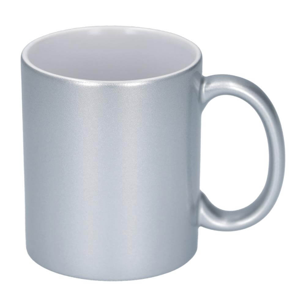 Sublimation Mug 11oz – High Gloss Silver