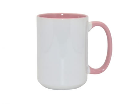 Sublimation Mug 15oz - inside & handle Pink