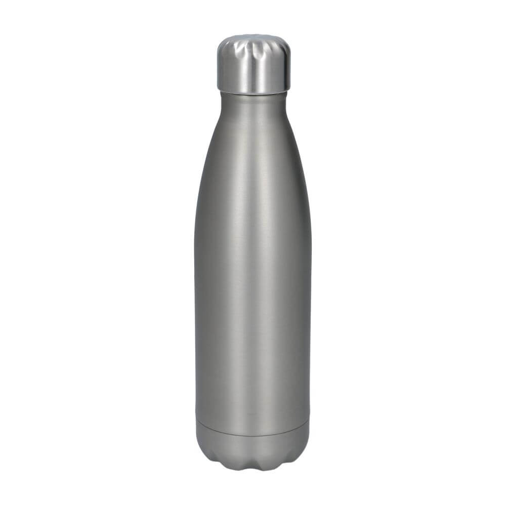 Stainless Steel Sublimation Thermos Bottle 500 ml / 17oz – Matte Silver