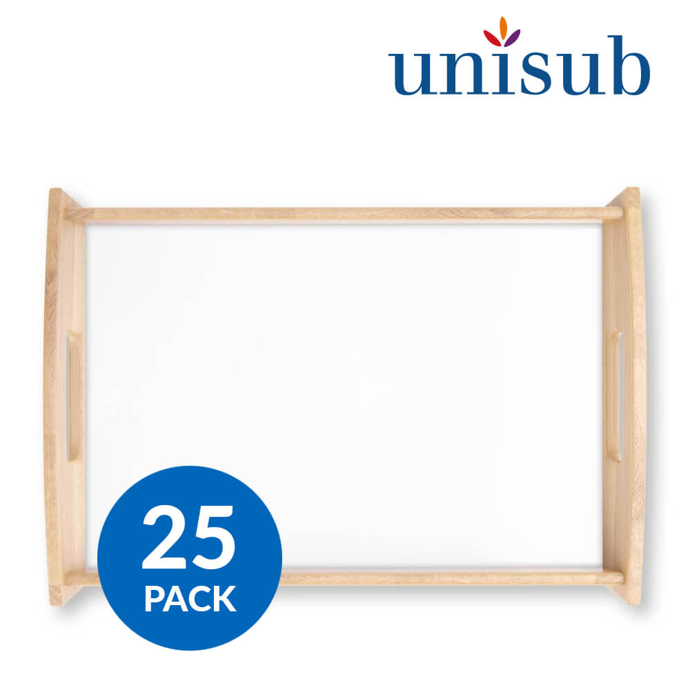 Unisub Large Sublimation Serving Tray with Hardboard Insert (25 pack)