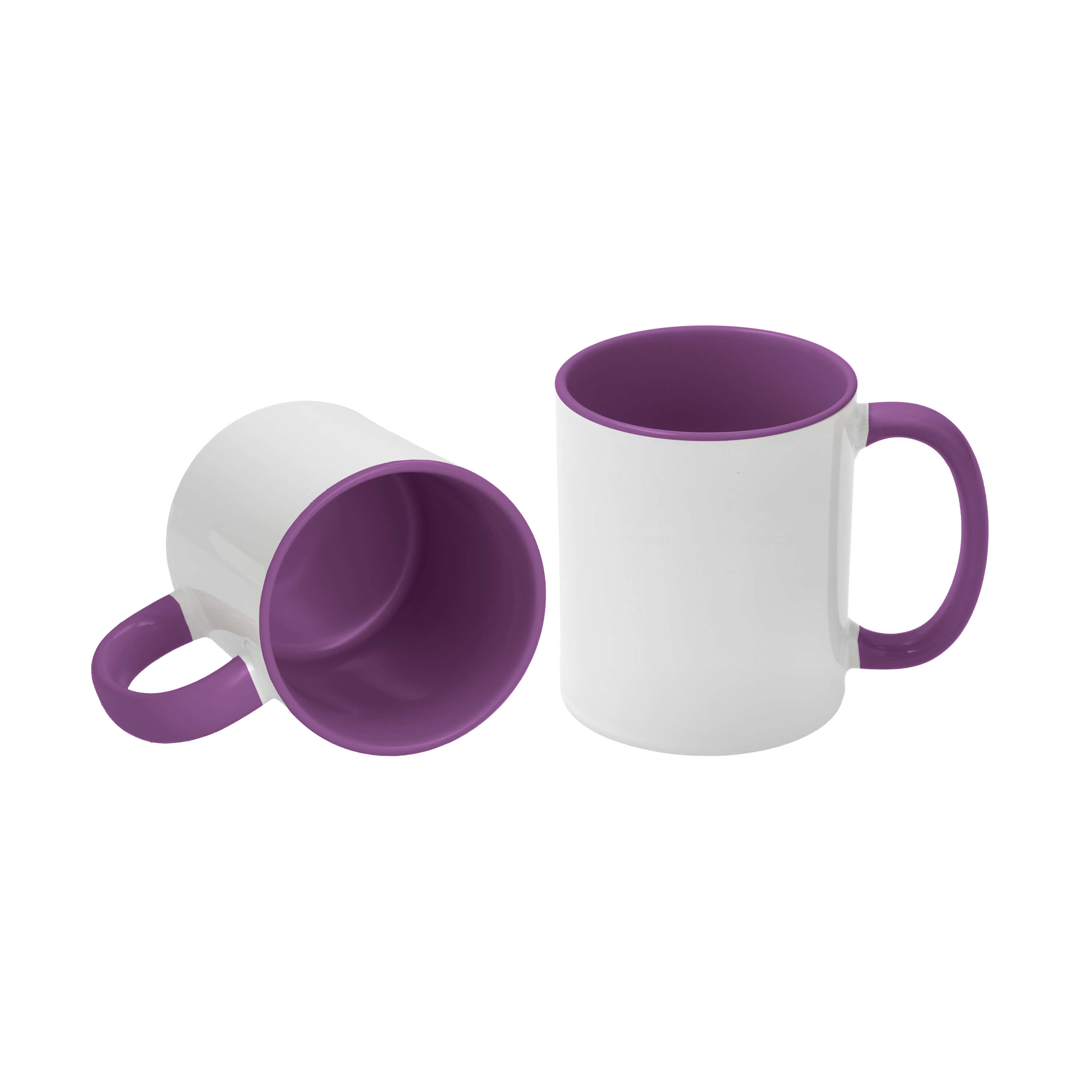 Sublimation Mug 11oz Inside Handle Purple