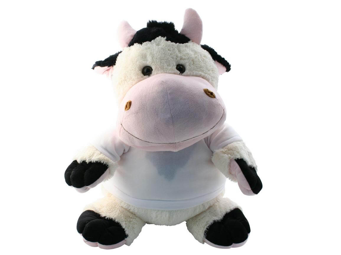 Plush Sublimation Cow with T-Shirt - 50 cm